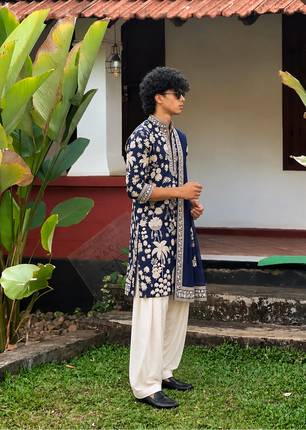Royal Blue Kurta Set with Dupatta