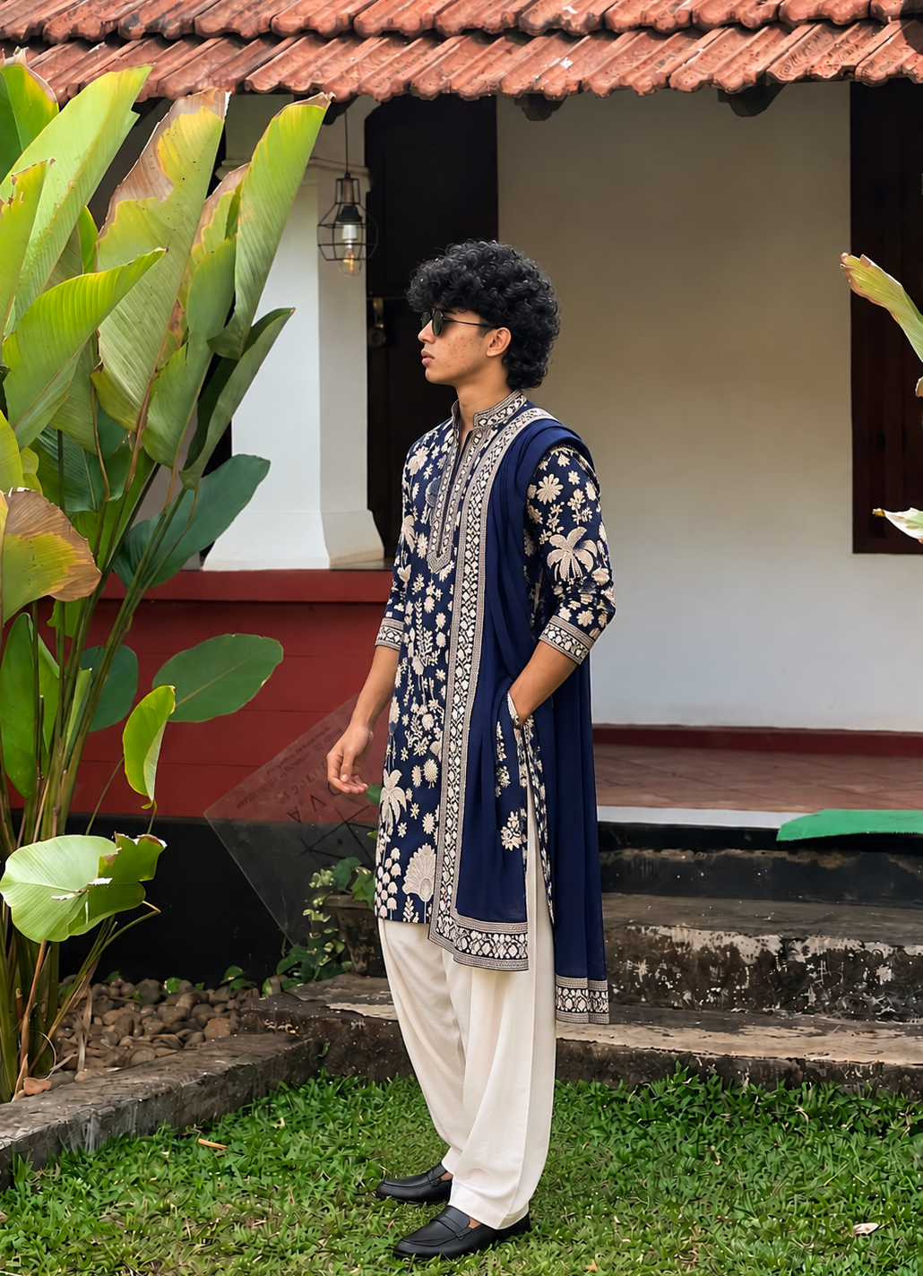 Royal Blue Kurta Set with Dupatta