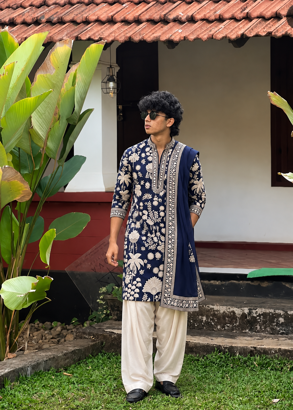 Royal Blue Kurta Set with Dupatta